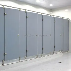 Cabina de inodoro impermeable pública Cabina de partición de inodoro Hpl compacta