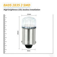 Ampoule LED T4W BA9S 2 H6W LED pour éclairage de carte arrière de voiture 2835 SMD Blanc Lampe de recul automatique 6000K DC 12V