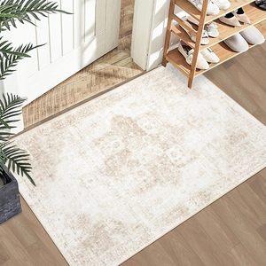 <span class=keywords><strong>Vintage</strong></span> Boho medaglione Area tappeto lavabile antiscivolo morbido bassa pila Runner per ingresso zerbino per cucina bagno corridoio retrò - Product Image 1
