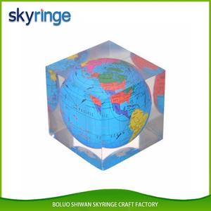 Personalized Custom Cross Design Handmade Vacuum Resin Liquid Filled Paperweight - Product Image 4