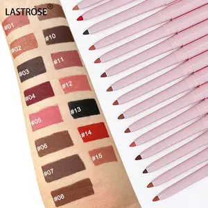 Eigenmarke großhandel kosmetik hochpigmentiert wasserdicht drehbraun lipliner-stifte matt vegan lippenkonturen