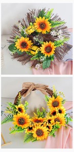 <span class=keywords><strong>Guirnalda</strong></span> de Girasoles Artificiales y <span class=keywords><strong>Guirnalda</strong></span> Navideña al por Mayor para Decoración de Acción de Gracias y Halloween, No Tóxica, Reutilizable, para Uso en Interiores - Product Image 3