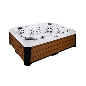 Sunrans Quality Luxury Wholesale Hot Tubs Acrylic 8 Person Balboa Outdoor Whirlpool Massage Bathtub Spa Hot Tub With 112 Jets