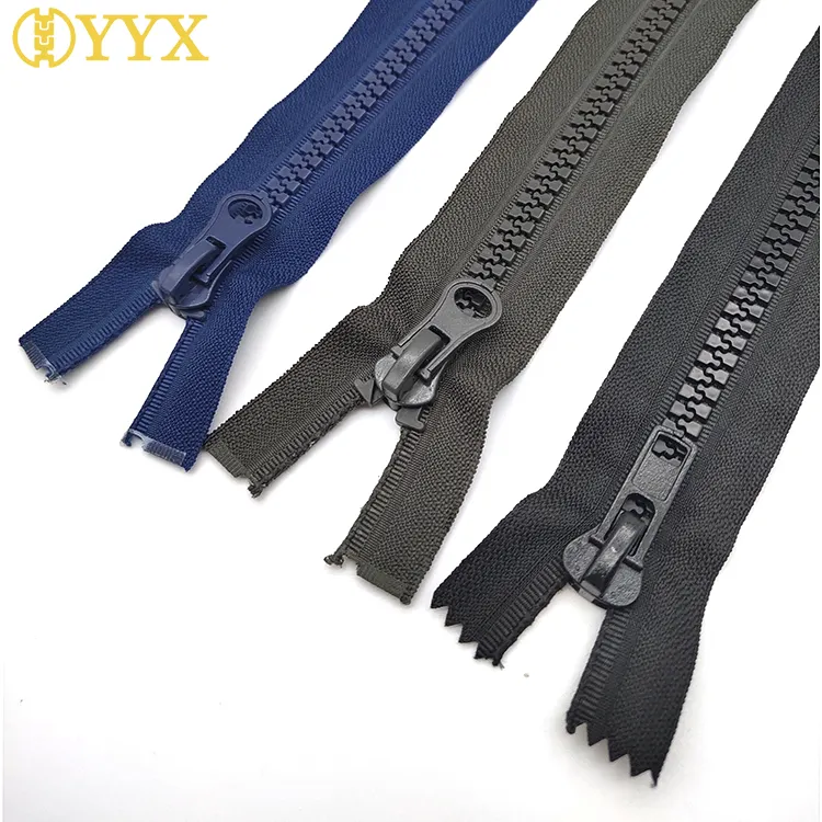 YYX No.5 No. 8 resin open and long zip down jacket zippers for sewing extra large plastic zipper fashion accessories