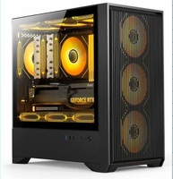 New Arrival Custom Computer Micro ATX PC Case Mid Tower Desktop Chassis Tempered Glass Gaming Computer Cases & Towers Cabinet