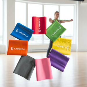 <span class=keywords><strong>Bande</strong></span> de Résistance en TPE Personnalisable avec Logo, pour Yoga et Exercice, Sans Latex, Effet Theraband, Résistance Moyenne 10-20 Lbs - Product Image 1