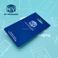 Confezione Blister Trasparente Personalizzata con Logo per Cartucce, con Gancio in Carta per Olio
