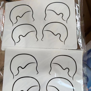 แผ่นซิลิโคนสำหรับทำเล็บสำหรับคนหัวล้านดีไซน์เส้นผมเพื่อการ<span class=keywords><strong>สัก</strong></span>หนังศีรษะและหนังศีรษะ - Product Image 3