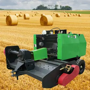 Small Tractor Pulled Round Hay Baler Roll Compression Baler