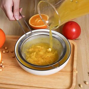 Factory Direct SupplySuper Wire Extra Fine Mesh Strainer Stainless Steel Kitchen Colander Oil <b>Grid</b> Frying Juice Strainer - Product Image 5