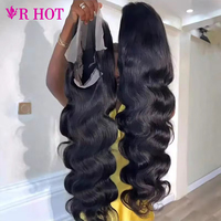 Peluca de Cabello Humano Natural Vietnamita de 40 Pulgadas, Pre-Desplumada, 13x6, Sin Pegamento, Frontal Completa HD, Ondulada, Rizada, con Encaje Frontal, de Proveedor