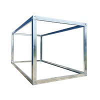 Structure de conteneur maritime préfabriquée en acier galvanisé, mobile, amovible, résistante aux intempéries, sur mesure, à vendre