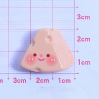 Breloques en résine au design populaire, style dessin animé, motif fromage mignon, pour la vente en gros, appliques en résine Kawaii, breloques en résine pour coques de téléphone et la décoration