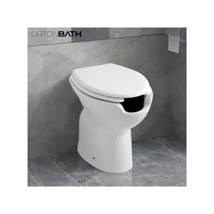 ORTONBATH ذوي الاحتياجات الخاصة وضع التنظيف الكلي المرحاض الكلمة منتجات العناية بالمسنين الرعاية الخاصة وعاء المرحاض مع مقعد pp