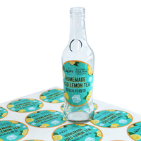 Étiquettes personnalisées en vinyle imperméables, autocollants pour bouteilles de boissons, autocollants d'emballage