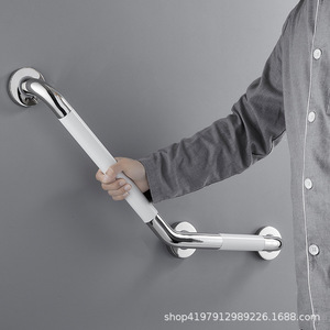 Barra de Agarre Baiyurui de Acero Inoxidable 304, Pasamanos de Seguridad para Baño con Ángulo de 135 Grados, Barra de Soporte Antideslizante - Product Image 4