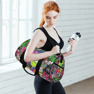 Wholesales Customized Print Logo Hipster Abstract Graffiti Style Sport Duffel Bag Travelling Bag - Product Image 6