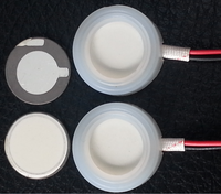 Sensor Kelembaban Keramik PZT 1.7MHz/2.4MHz/3MHz/5MHz, Pelat/Disk Atomisasi Piezoelektrik untuk Diffuser Ultrasonik