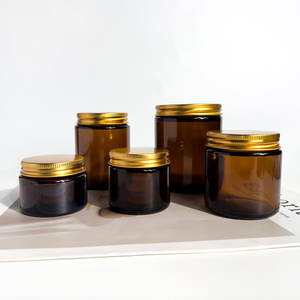 Envases de Vidrio Vacíos de 30 ml, 50 ml, 60 ml, 100 ml, 1 oz, 2 oz, 4 oz, 8 oz, Negros, Transparentes, Ámbar, para Crema Facial y Corporal, Cosméticos, con Tapa Metálica - Product Image 3