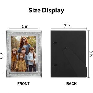 Custom Size Crystal Photo <b>Frame</b> UV Printing Eco-Friendly Handmade Hanging <b>Picture</b> <b>Frame</b> 4x6 5x7 <b>8x10</b> A4 Modern Table Setting - Product Image 3