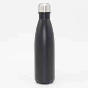 500毫升高品质定制可乐形绝缘水瓶不锈钢运动水瓶