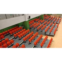 Système de sièges télescopiques rétractables, gradins pliants personnalisés, gradins intérieurs pour stades, gymnases, événements, tribunes