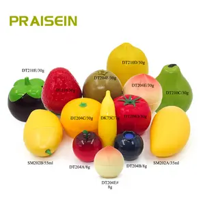 Schattige 8G 30G Fruitvorm Lege Cosmetische Container Plastic Handcrème Gezichtscrème Pot Voor Kind Draagbare Huidverzorging Monsterverpakking