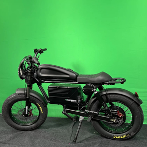 Bicicleta Eléctrica Himoto Negra Personalizable, 3000W, Batería de Litio de 60AH, Motor sin Escobillas, Sensor Electrónico, Neumáticos Anchos, para Desplazamientos Urbanos - Product Image 1
