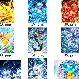 Tarjetas Pokémon Brillantes en Formato de Ladrillo Pequeño, Juguetes Coleccionables Favoritos de Mujeres y Niños, Juegos de Mesa al por Mayor por el 25 Aniversario - Product Image 1