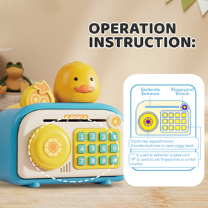 Bgl đồ chơi điện tử Kid phim hoạt hình vịt con heo đất ATM tiền tiết kiệm hộp - Product Image 2