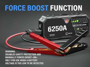 Многофункциональное устройство для экстренного запуска автомобиля с компрессором и функцией подзарядки аккумулятора (OEM) - Product Image 6