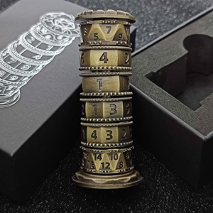 Nouveau <span class=keywords><strong>jeu</strong></span> <span class=keywords><strong>de</strong></span> dés <span class=keywords><strong>de</strong></span> type tour rotatif en métal, 10 pièces, rond, couleur et logo personnalisés, DND, Donjons et Dragons, <span class=keywords><strong>jeu</strong></span> <span class=keywords><strong>de</strong></span> table, <span class=keywords><strong>jeu</strong></span> <span class=keywords><strong>de</strong></span> rôle TRPG - Product Image 4