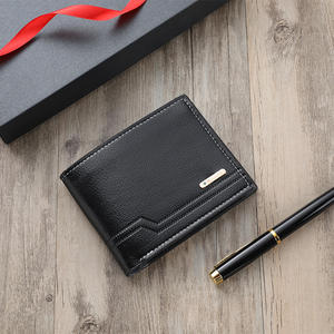 กระเป๋าสตางค์ธุรกิจย้อนยุคความจุขนาดใหญ่สำหรับผู้ชายกระเป๋าสตางค์หลายช่องเปิดปิดความยาวสั้นกระเป๋าใส่บัตรคลิปหนีบเงินจากโรงงานขายส่ง - Product Image 6