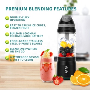 Mini Liquidificador Portátil OEM Inteligente para Alimentos e Frutas, Recarregável USB, para Sucos e Shakes de Proteína, Ideal para Uso Esportivo em Movimento - Product Image 5