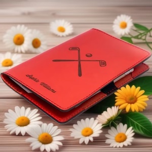 ที่ใส่สมุดบันทึกคะแนนกอล์ฟหนังแท้ Boshiho แบบสั่งทำพิเศษ สไตล์วินเทจ หรูหรา พร้อมโลโก้ ทำด้วยมือ แกะสลักด้วยเลเซอร์ - Product Image 3