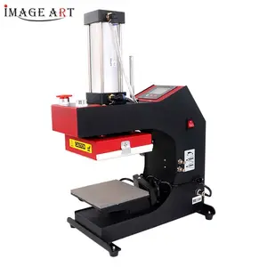 15*15cm Pneumatic Heat Press Machine with single Working Station for Small Logo 5.9*59inch Logo Press Machine