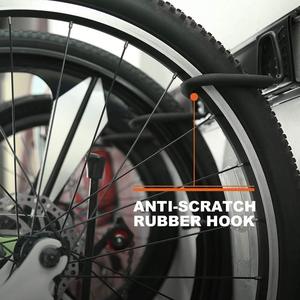 JH-Mech <strong>Bike</strong> Storage Rack <strong>Hooks</strong> System <strong>for</strong> <strong>Garage</strong> Holds 3 Bicycles <strong>for</strong> Standard Rim Adjustable <strong>Bike</strong> Wall Hanger - Product Image 2