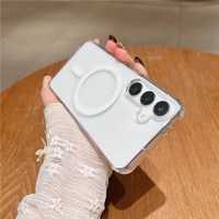 Étuis de téléphone portable magnétiques sans fil en TPU + acrylique, élégants et simples, pour REDMI NOTE 15PRO PLUS 5G/NOTE 15 PRO 4G