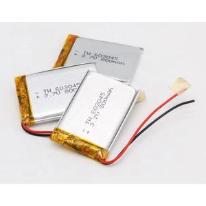 603045 800mAh <span class=keywords><strong>3</strong></span>,7 v lithium polymer Ion's Battery cell ion pack Headphones for bluetooth - Product Image 1