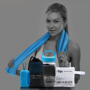 Serviette rafraîchissante UPF 50+ pour la gym, le sport, la course à pied, le yoga – Rafraîchissement instantané, séchage rapide, serviette glacée douce et respirante - Product Image 2
