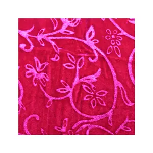 Silk velvet dyeing and embossing 18% silk 82% adhesive Customizable