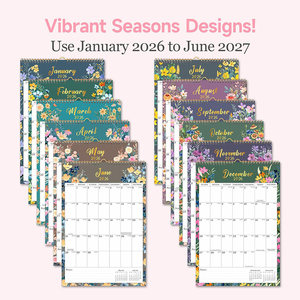 <span class=keywords><strong>Calendrier</strong></span> de bureau et mural personnalisé en papier couleur, 12 mois avec horloge, planificateur promotionnel - Product Image 2