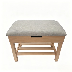 JB New Design <strong>Storage</strong> <strong>Bench</strong> with Solf Cushions Wooden <strong>Bench</strong> Indoor Wooden <strong>Small</strong> <strong>Bench</strong> <strong>Shoe</strong> Changing - Product Image 1