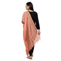 Wanita Gratis desainer etnis India penuh warna sulaman wanita Dupatta Stole terdiri dari katun Linen Crepe Polyester Georgette