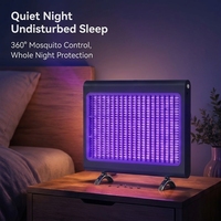 Piège à moustiques électrique à lumière UV, anti-mouches, portable pour extérieur, modèle OEM ODM D114SE, bleu/blanc, clé mécanique, USB Type-C