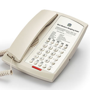 FICAN9808 Teléfono <span class=keywords><strong>fijo</strong></span> Tienda Hotel <span class=keywords><strong>Precio</strong></span> de fábrica Diseño novedoso moderno con 5 Juegos de teléfonos con cable de marcación de un toque - Product Image 1