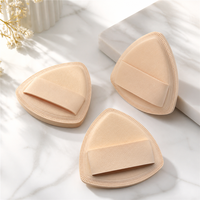 JLY Rubycell Black Pineapple Triangular Puff Souffl Skin-Tone Cushion Foundation Doesnt Absorb Powder Dual-Use Wet Dry Puff