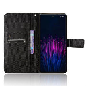 กระเป๋าสตางค์หรูหราลายเพชรหนัง PU ฝาพับสำหรับเคสโทรศัพท์เอชทีซี ยู 24 โปร - Product Image 3