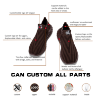 Chaussures de course décontractées sportives pour hommes personnalisées, avec empeigne en maille respirante, résistantes aux chocs, OEM ODM, nouvelle qualité supérieure, légères et faciles à enfiler