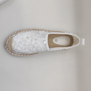 Espadrilles plates pour femmes, nouvelle collection, OEM, dessus en maille à paillettes, légères, respirantes, semelle antidérapante, confortables, décontractées - Product Image 5